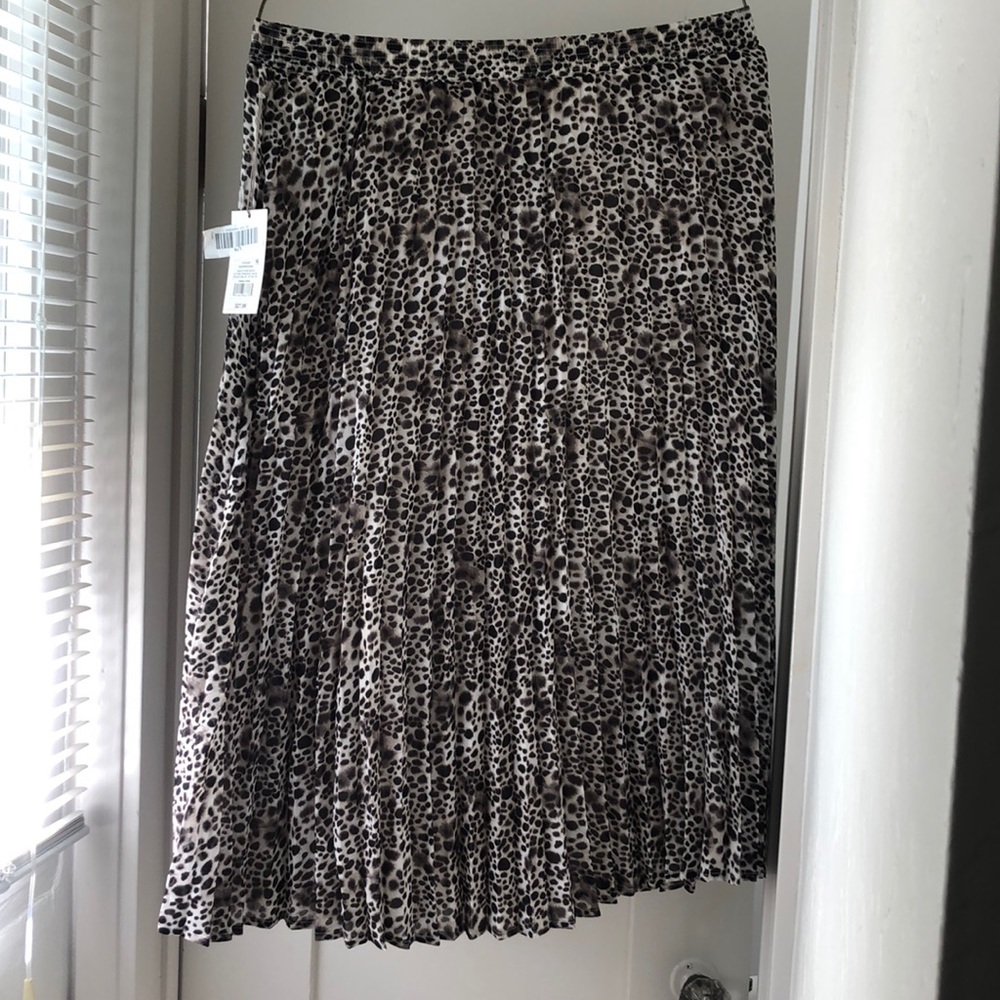 A new day, target. Midi animal print skirt. XL
